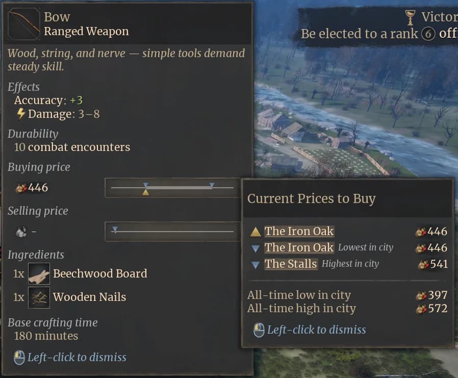 Official 0.4.5 current city price comparison panel