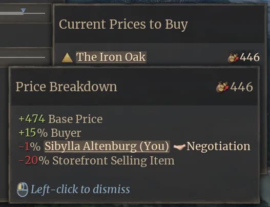 Official 0.4.5 item price breakdown tooltip